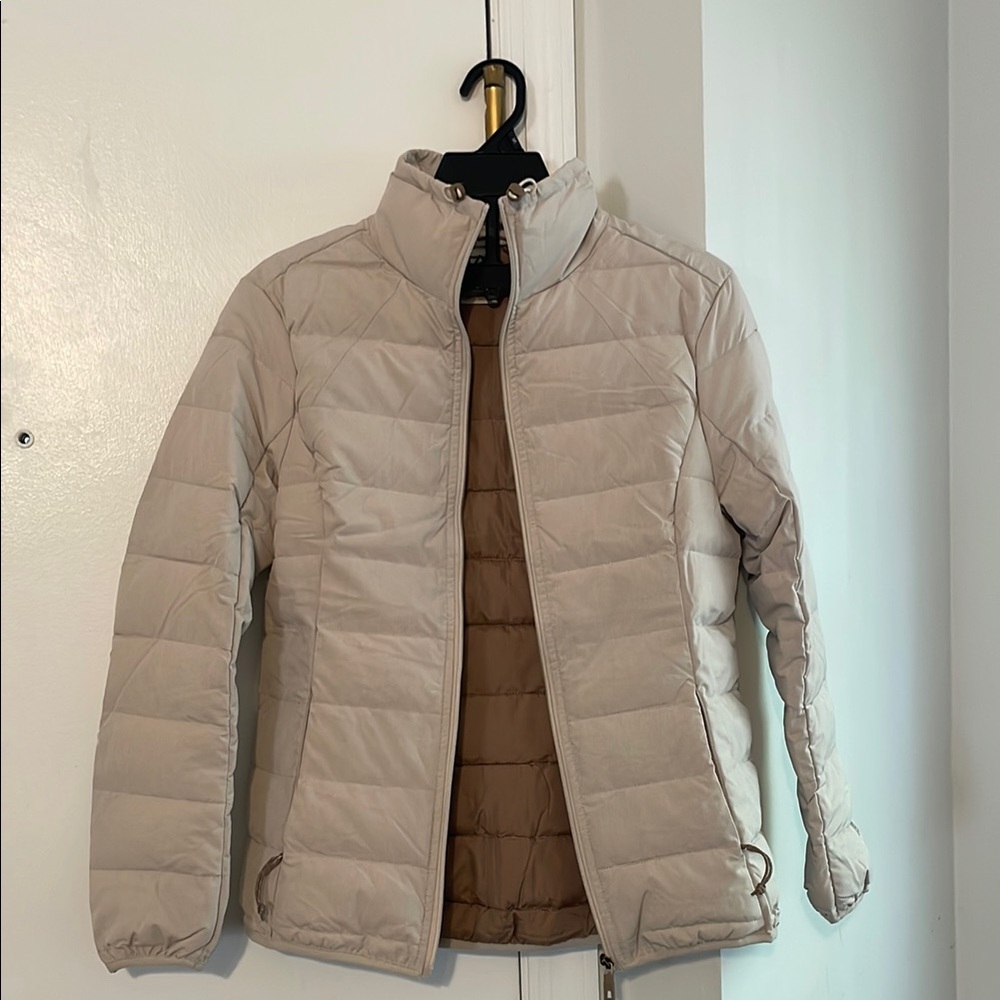 Women's Beige Quilted Jacket